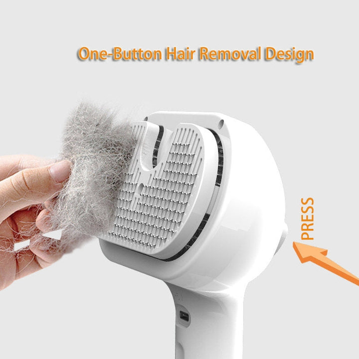 Transform Your Pet Grooming Experience with Our Self-Cleaning Pet Grooming Comb With Mist Humidifier